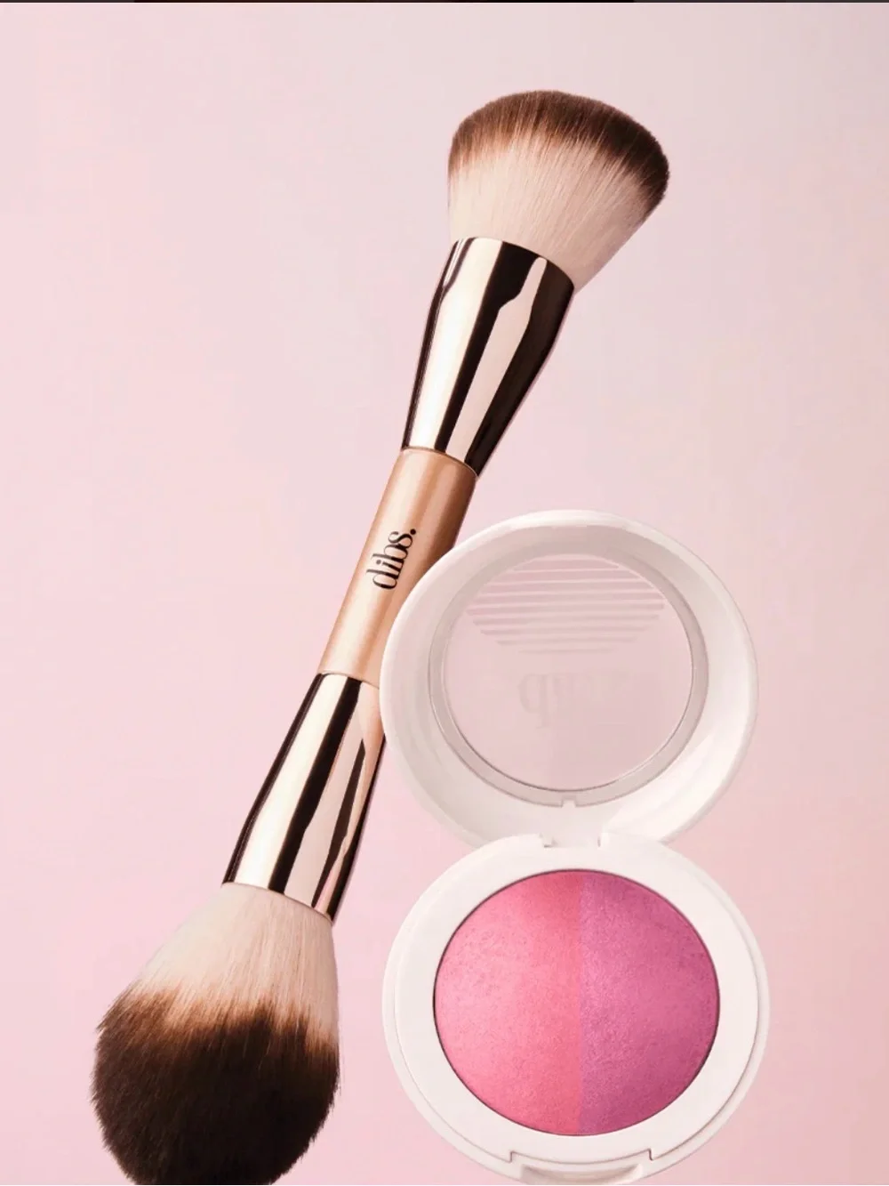Dibs The Duet Baked Blush Duo in VIP Pink NIB